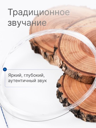 Комплект струн для балалайки прима Господин Музыкант BP30n синяя 0,30