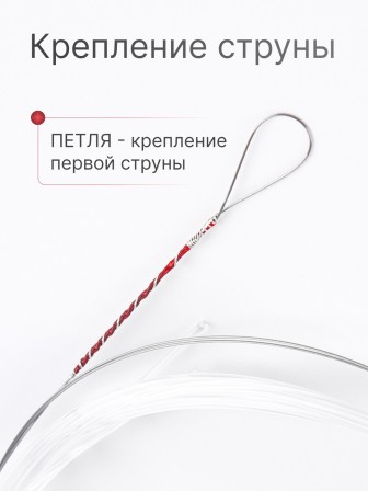 Комплект струн для балалайки прима Господин Музыкант BP29n красная 0,29