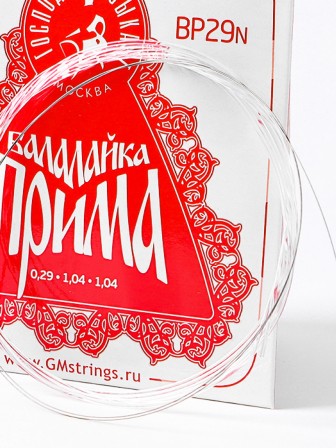 Комплект струн для балалайки прима Господин Музыкант BP29n красная 0,29