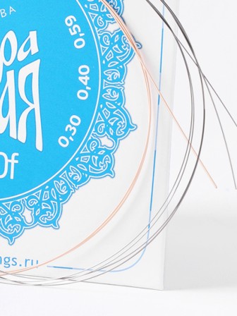 Комплект струн для домры малой Господин Музыкант DM30f синяя 0,30