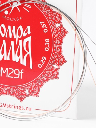 Комплект струн для домры малой Господин Музыкант DM29f красная 0,29