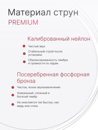 Комплект струн для классической гитары Господин Музыкант N73f