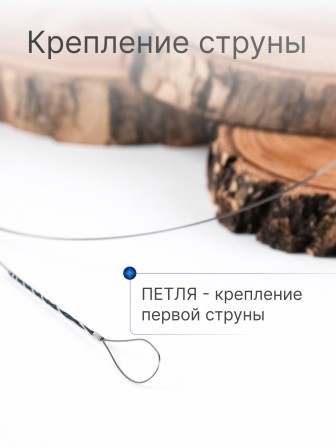 Струна № 1, 0,28 мм (балалайка прима ля, домра малая ре) Господин Музыкант N28, 10 струн в упаковке