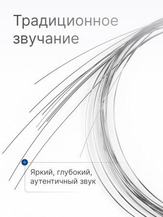 Струна № 1, 0,28 мм (балалайка прима ля, домра малая ре) Господин Музыкант N28, 10 струн в упаковке