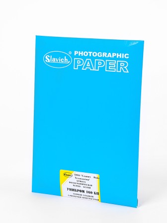 Бумага фотографическая Славич Унибром 160 БП тонкая гладкая глянцевая контрастная 10х15, 25 листов