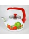 Уценка 25-0342 Чайник Perfecto Урожай эмалированный, 2,2 л, стеклянная крышка