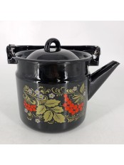 Уценка 26-0140 Чайник эмалированный  2 л, Стальэмаль 1с25с, Рябина черный