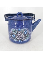 Уценка 25-2296 Чайник эмалированный  2 л, Стальэмаль 1с25с, Голубика синий, с зерном