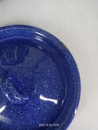 Уценка 25-2296 Чайник эмалированный  2 л, Стальэмаль 1с25с, Голубика синий, с зерном