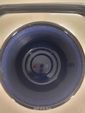 Уценка 25-2296 Чайник эмалированный  2 л, Стальэмаль 1с25с, Голубика синий, с зерном