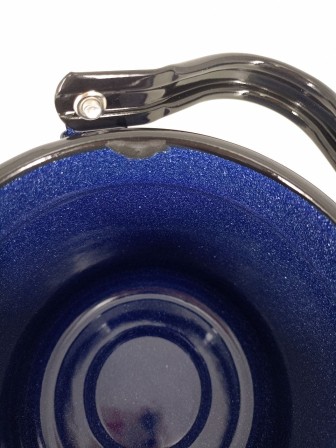 Уценка 26-0210 Чайник эмалированный  2 л, Стальэмаль 1с25с, Клубника садовая изумрудный, с зерном