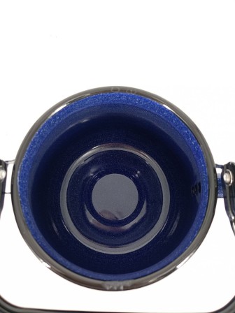 Уценка 25-2380 Чайник эмалированный  3,5 л, Стальэмаль 2с26, без рисунка синий, с зерном