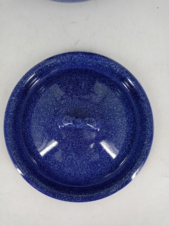 Уценка 25-2380 Чайник эмалированный  3,5 л, Стальэмаль 2с26, без рисунка синий, с зерном