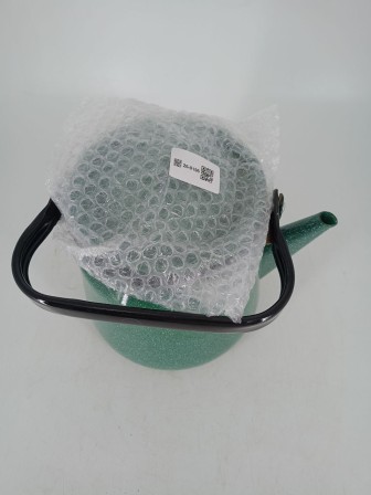 Уценка 26-0196 Чайник эмалированный  3,5 л, Стальэмаль 2с26, без рисунка изумрудный, с зерном