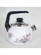 Уценка 26-0609 Чайник эмалированный  2 л, Стальэмаль 4с210я, Весенний романс белоснежный, со свистком
