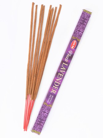 Благовония HEM Масала (Masala) четырехгранники Lavender Лаванда, 3 упаковки по 8 палочек