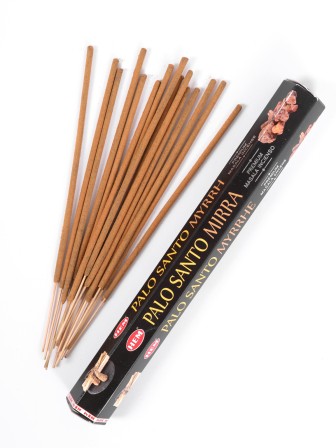 Благовония HEM Масала (Masala) шестигранники Palo Santo – Myrrh Пало Санто — Мирра, 15 палочек