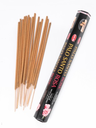 Благовония HEM Масала (Masala) шестигранники Palo Santo – Rose Пало Санто — Роза, 2 упаковки * 15 палочек
