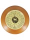 Барометр Утес БТК-СН-18 шлифованное золото с термометром (корпус-дерево, диам.210/130мм, откр.механизм)
