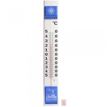 Термометр наружный (фасадный) Стеклоприбор ТБН-3-М2 исп.2Р (900х130 мм, металл) синий