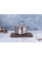 Кастрюля Kukmara Orion ORN-CA1014G, 1 л, нержавеющая сталь