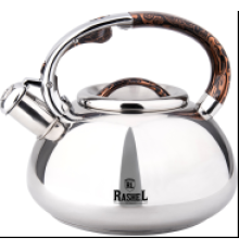Чайник RASHEL М-7910 3л, нерж. сталь, со свистком