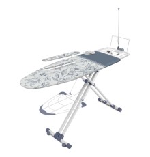 Доска глад. Валенсия 2 НВТ2/1 тефлон, Серые цветы, на колесах