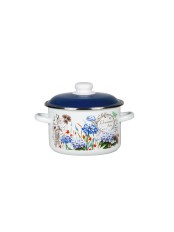 Кастрюля эмалированная 3 л, Стальэмаль 6RD181M, Солнечный день, белоснежный