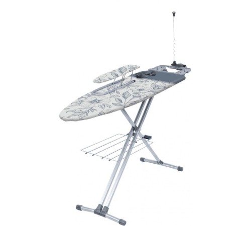 Доска глад. Ника НТ9/1 тефлон Серые цветы, перф.лист,40х122см, удл.