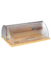 Хлебница ZEIDAN Z-1101 нерж./акрил/бамбук 39х28.5х15см