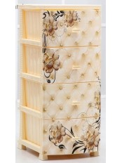 Комод РП-451 Барокко слон.кость, 4 секции, РОССПЛАСТ