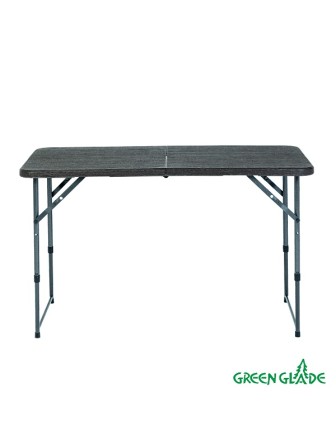 Стол складной Green Glade F2120, чемодан, три положения по высоте (54 / 73,5 / 89,5 см) 120 х 60 см