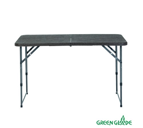 Стол складной Green Glade F2120, чемодан, три положения по высоте (54 / 73,5 / 89,5 см) 120 х 60 см