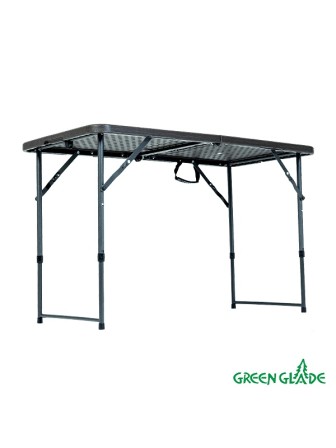 Стол складной Green Glade F2120, чемодан, три положения по высоте (54 / 73,5 / 89,5 см) 120 х 60 см