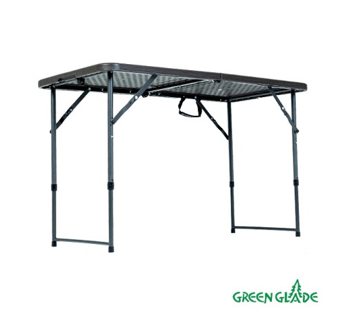 Стол складной Green Glade F2120, чемодан, три положения по высоте (54 / 73,5 / 89,5 см) 120 х 60 см