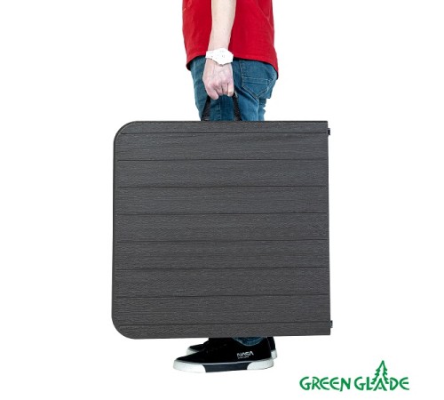Стол складной Green Glade F2120, чемодан, три положения по высоте (54 / 73,5 / 89,5 см) 120 х 60 см