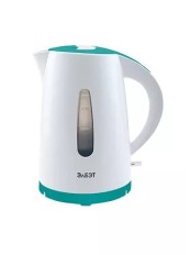 Чайник Elbet EK 1,7-01P 1,7л белый-изумруд