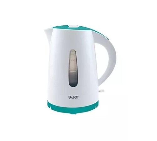 Чайник Elbet EK 1,7-01P 1,7л белый-изумруд