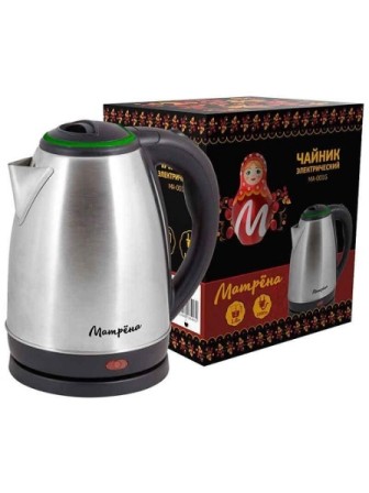 Чайник Матрёна MA-001 зеленый 1,8л, 1,5кВт, нерж.