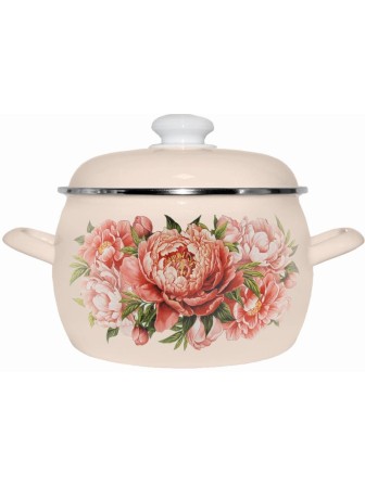 Кастрюля 2л С-4210АП2/4Жм Букет Пионов Новинка