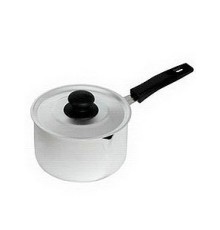 Кастрюля 14011 КЛАССИКА 1л 1 пласт.руч, мет.крышка