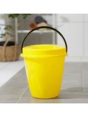 Ведро 10 л Лайт, с крышкой, желтое, Ижевск, 10033057