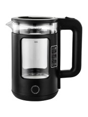 Чайник ENERGY E-256 черный ,1.5л, стекло, пластик