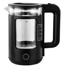 Чайник ENERGY E-256 черный ,1.5л, стекло, пластик