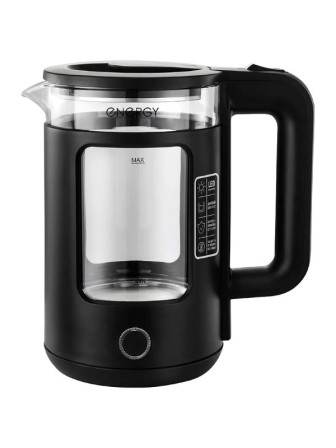 Чайник ENERGY E-256 черный ,1.5л, стекло, пластик