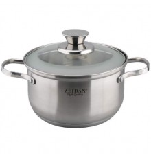 Кастрюля ZEIDAN Z-50282 2,3л,ст.крыш,нерж.сталь
