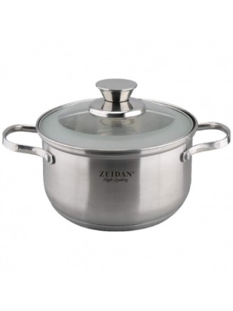 Кастрюля ZEIDAN Z-50282 2,3л,ст.крыш,нерж.сталь