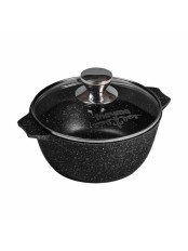 Кастрюля Гранит black 5л, АП 45802