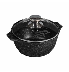 Кастрюля Гранит black 5л, АП 45802