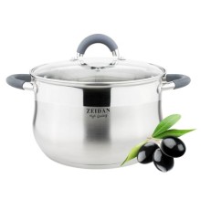 Кастрюля ZEIDAN Z-50253 Madrid 5,1л, стекл.крышка